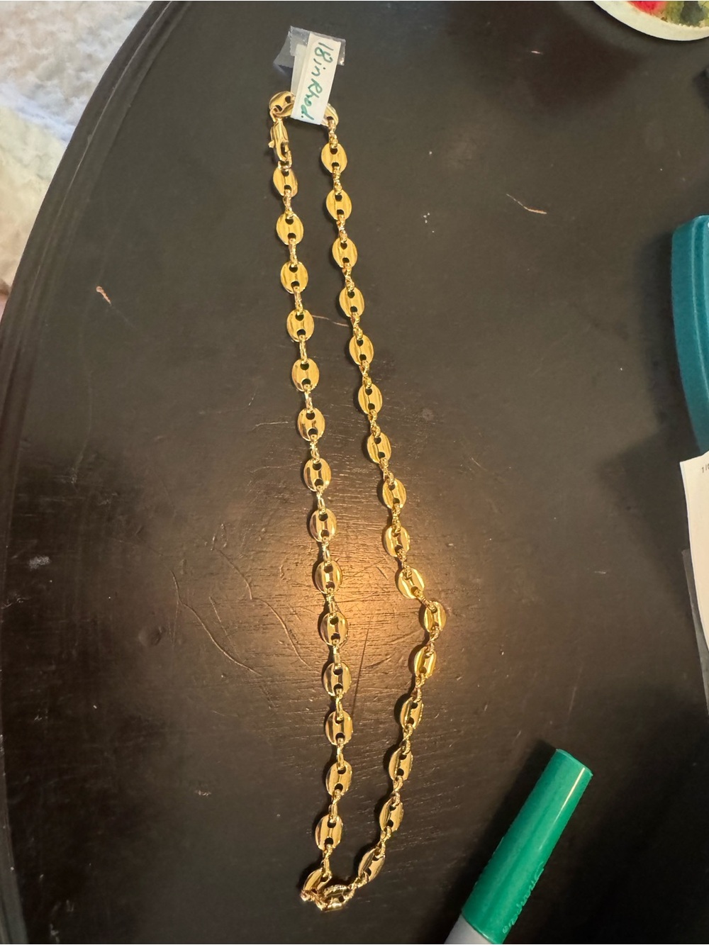 18 inches Gold Link Chain Necklace - Women Jewelry